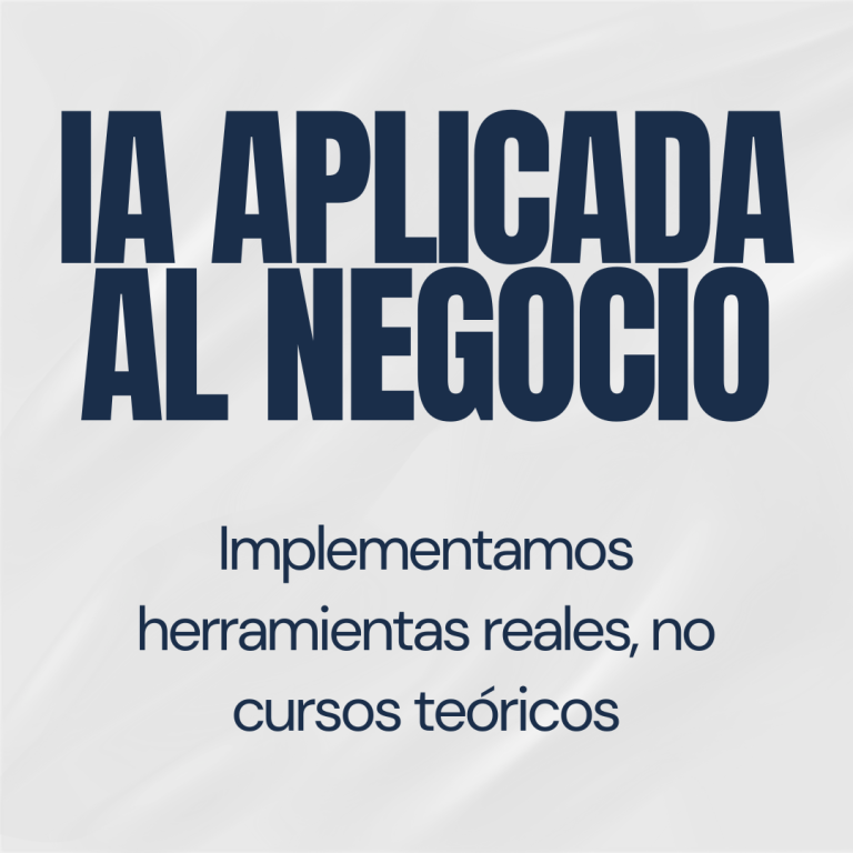 IA Aplicada Al Negocio